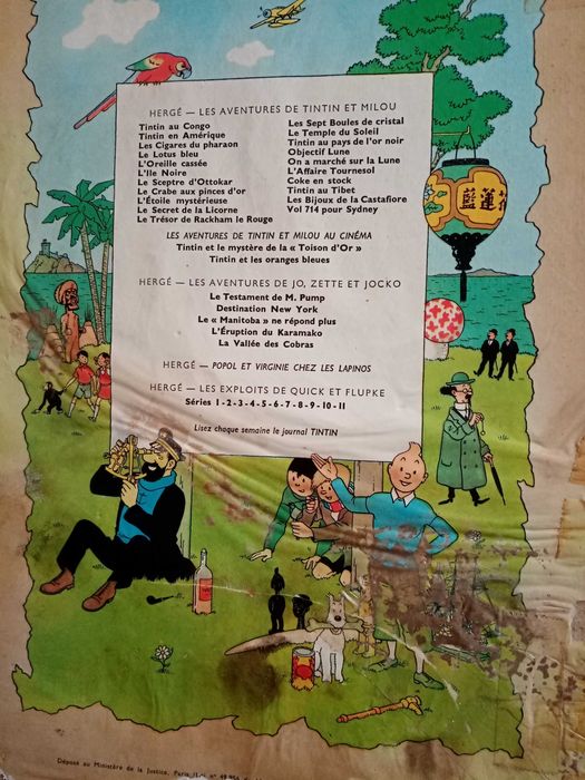 Album de Tintin, de 1946 em francês.