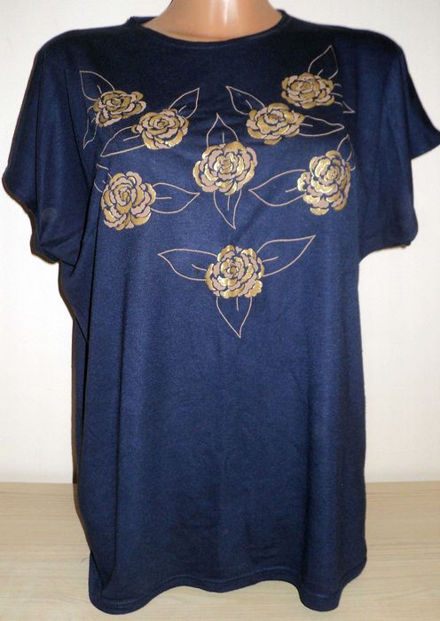 Fajna damska letnia bluzka roz. 42-44 XL-XXL