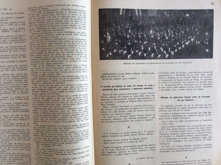 Revista da Legião Portuguesa - Legião em Marcha - 1956