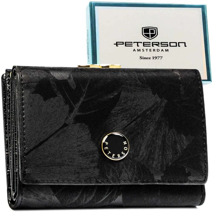 portfel damski skóra+pu ptn ps15-09-mlf-2708 black