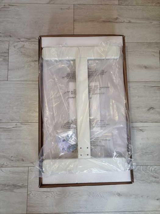 Biurko Stojące Regulowane 40x70 cm Białe Mobilne