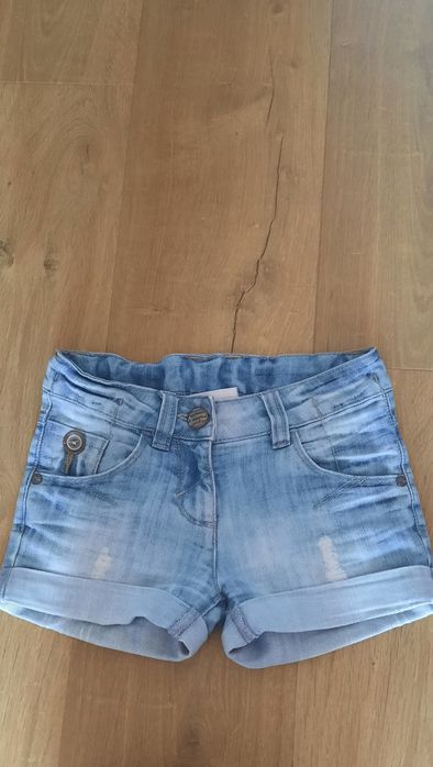 Spodnie krótkie jeansowe dziewczęce