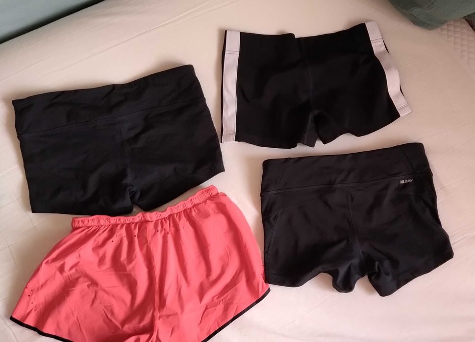 4x Calções/shorts desportivos New Balance mulher (corrida + treino) Tam S