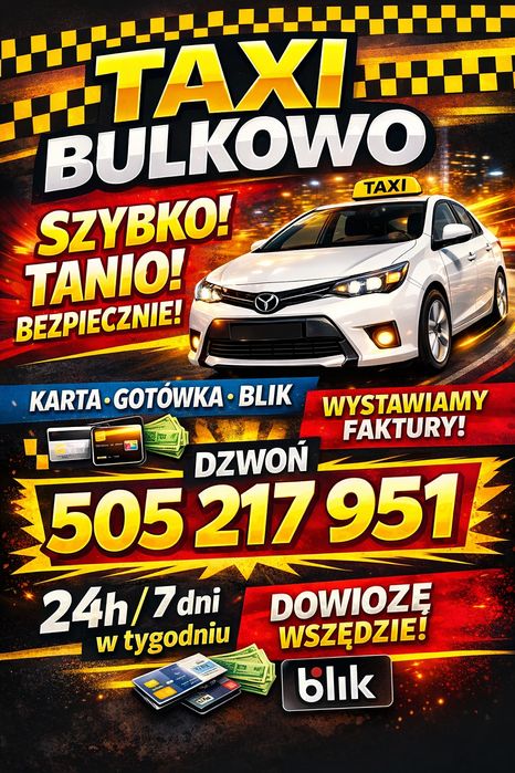Plakat :/ taxi  Bulkowo