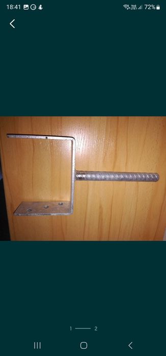 Kotwa ciesielska słupa kotwy fundament dwa rozmiaryowa