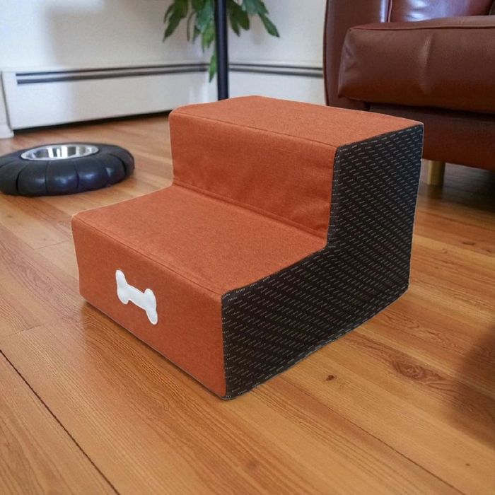 Сходинки для тварин колір помаранчевий 36х27х40 см, пандус, лесенка