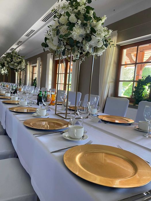 drzewka sztuczne kwiatowe ślub wynajem dekoracje