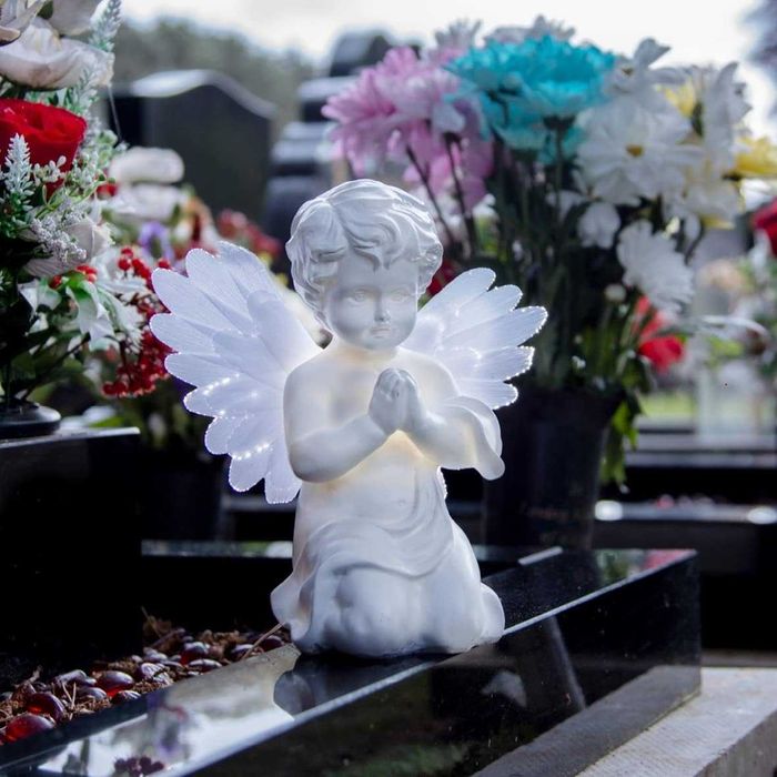 Figurka Aniołka Zasilana energią słoneczną LED