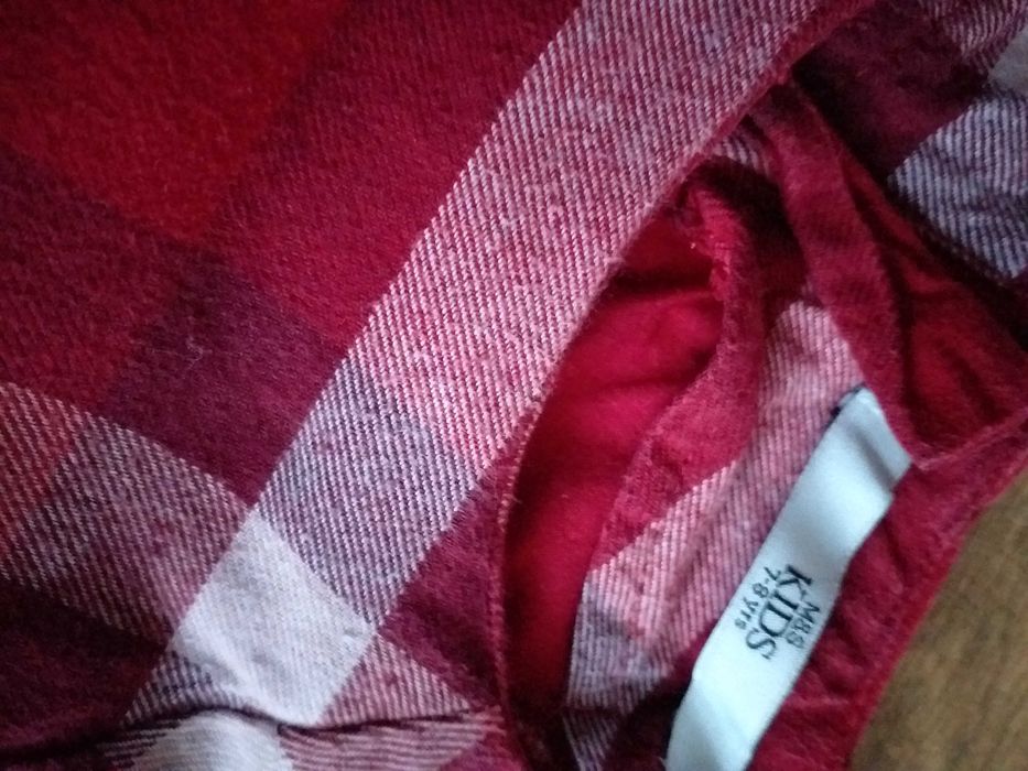 Śliczna tunika/ sukienka w kratę M&S 7-8 lat