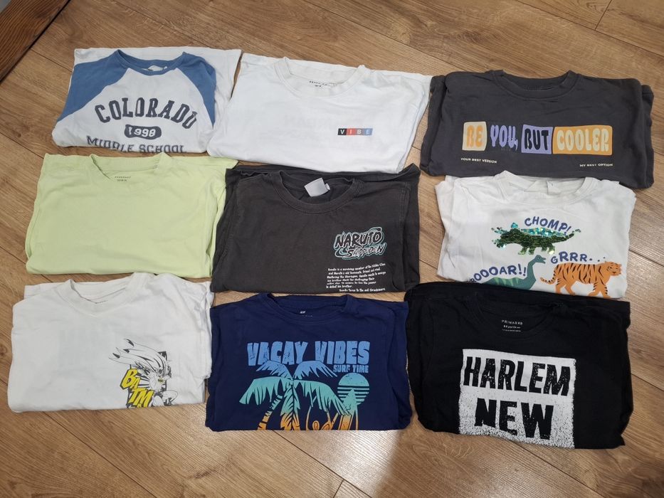 Zestaw koszulek 122/128 chlopiec