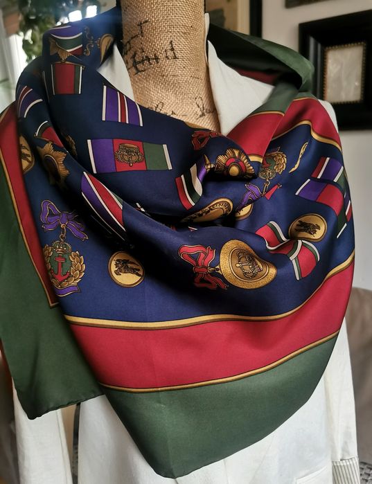 BURBERRYS jedwabna apaszka