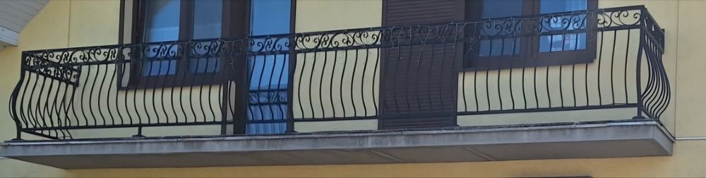 Balustrada kuta czarna