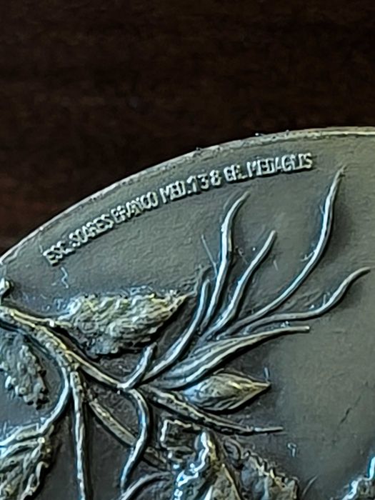 Medalha em Bronze alusiva ao centenário da morte do pintor Pedro Cruz 1888 / 1988