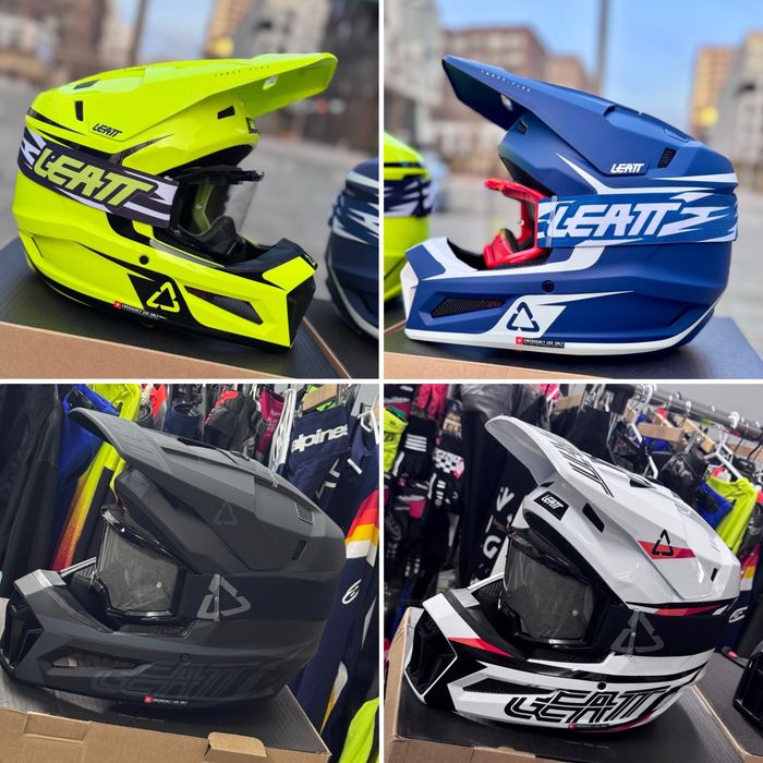 Мото-шоломи Leatt 3.5 Moto та окуляри Leatt 3.5 для мотокросу, ендуро