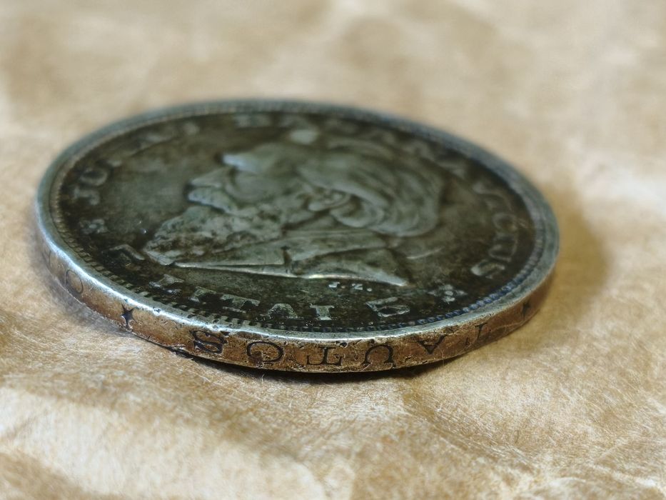 5 litai 1936 Litwa moneta srebrna Jonas Basanavičius Pogoń