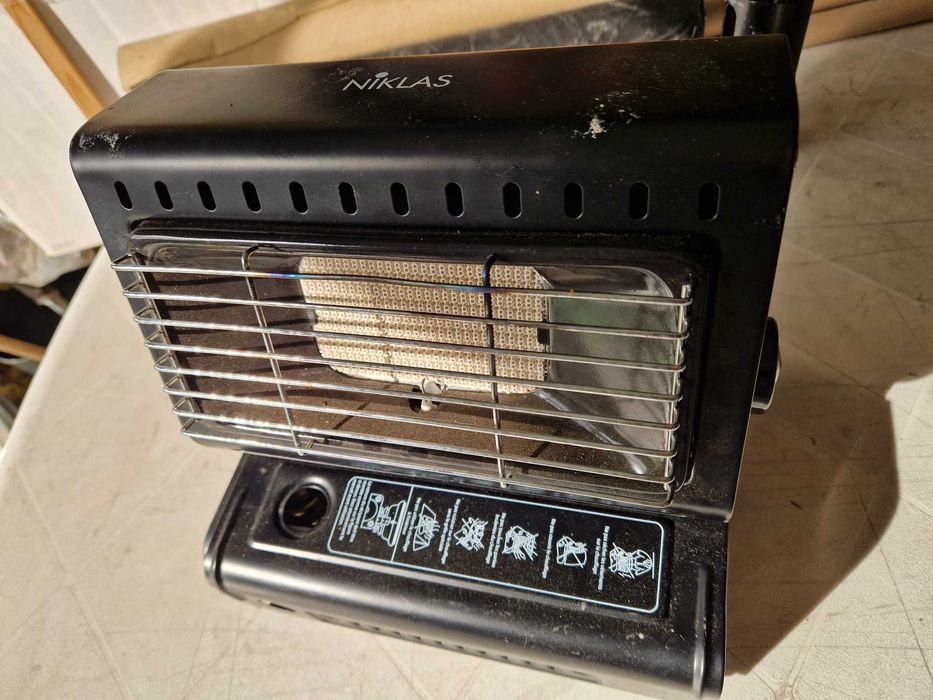 Aquecedor portátil a gás infravermelho Niklas W1300 com queimador
