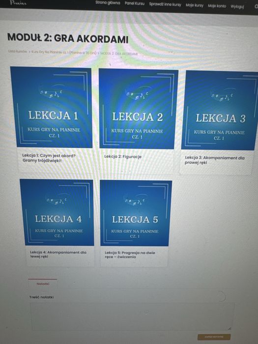 Książka i kurs Nauka gry na pianinie