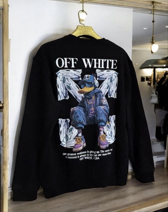 Bluza off-white S oversize