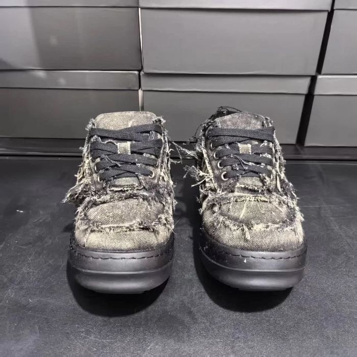 Кеды Rick Owens Distressed Low