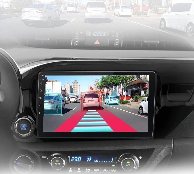 Radio Android 10,1” CarPlay Android Auto Toyota Hilux 2015–2020 PL