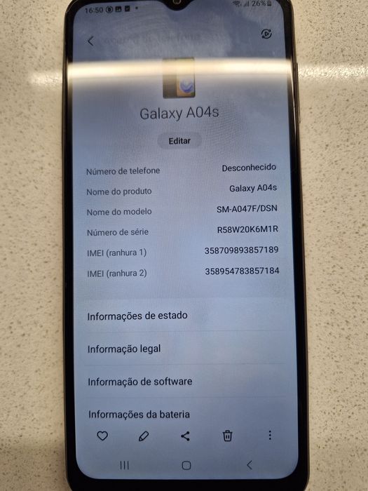 Telemóvel Samsung Galaxy A04s