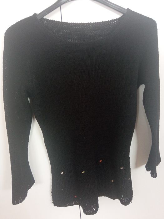 Sweterek czarny M