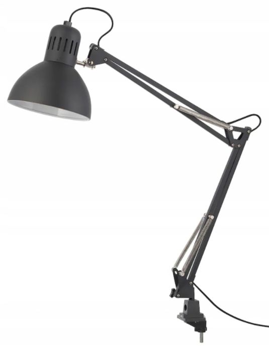 IKEA TERTIAL Lampa biurkowa, ciemnoszary