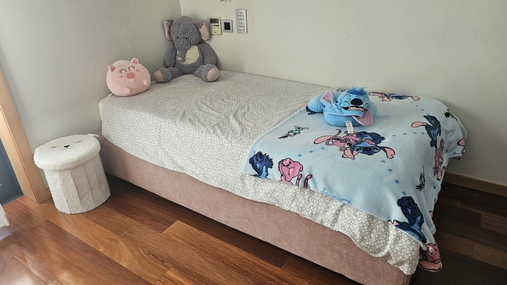 Sommier solteiro + colchão