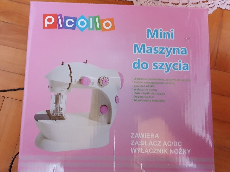 Maszyna do szycia Mini przenośna na baterie zasilacz szpule