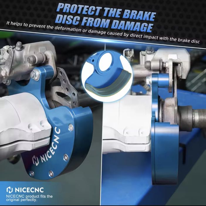 Suporte de Pinça e Proteção de Disco NICECNC - Yamaha Raptor 700 / 700R (2006-2012) - Novo