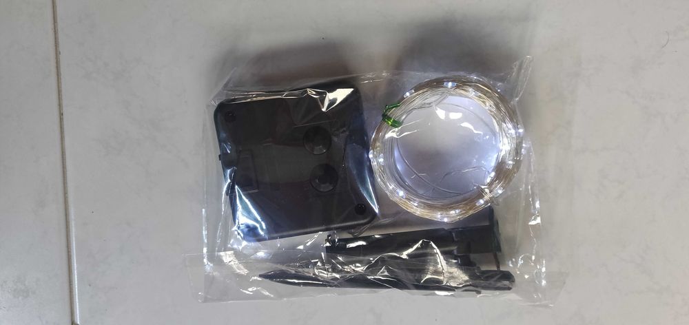Natal Luzes/corda LED Solares com 12M e 7 M