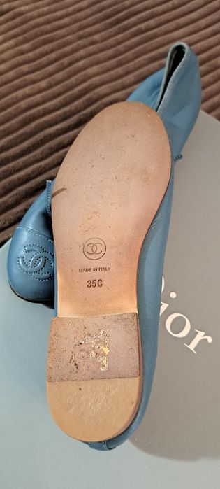 Балєтки жіночі шкіряні від CHANEL, 35 розмір