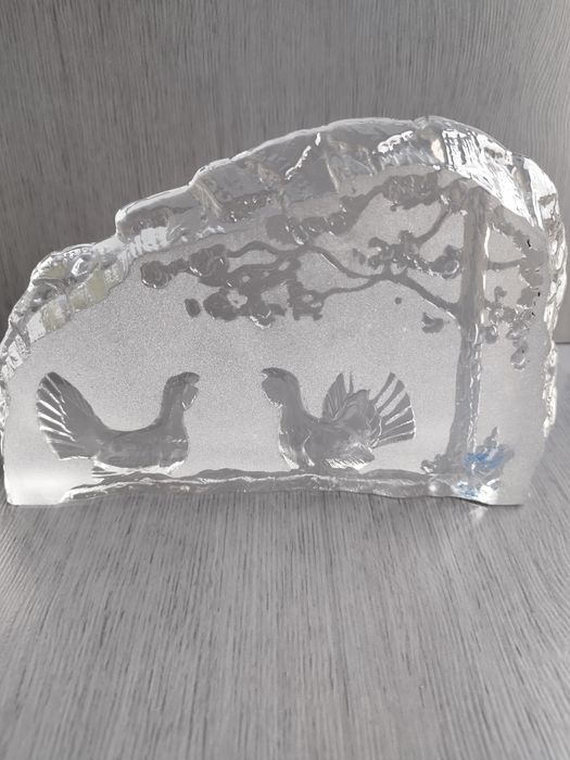 Szklana ozdoba "przycisk"