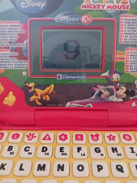 Computador criança clementoni (casa mickey mouse)