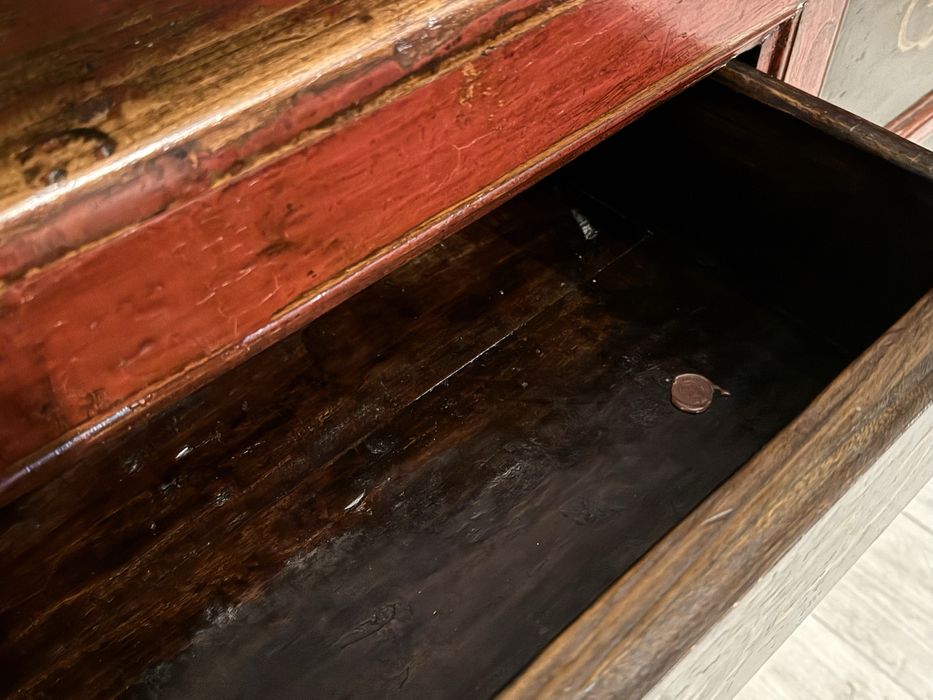 aparador consola louceiro armario antigo movel olmo oriental rustico