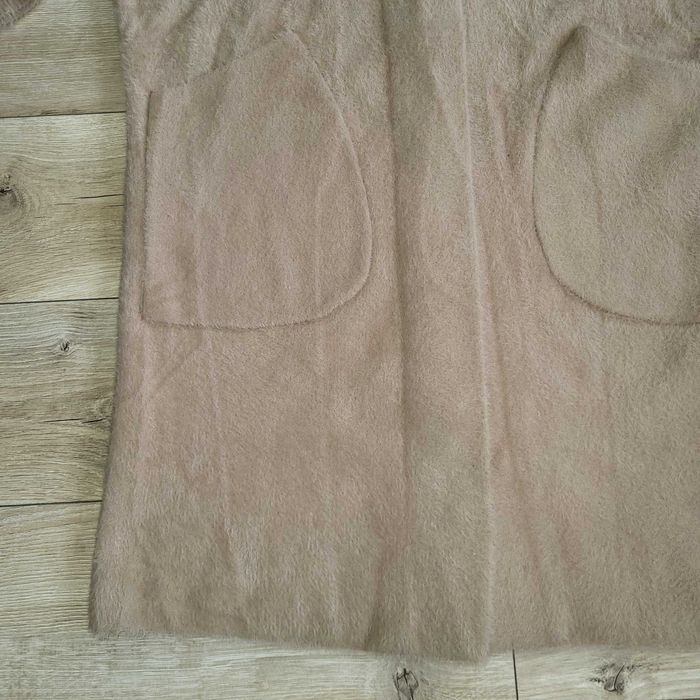 Długi płaszcz alpaka camel nowy bez metki