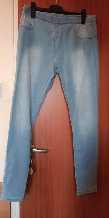 Spodnie jeansowe materiałowe damskie rozmiar 44