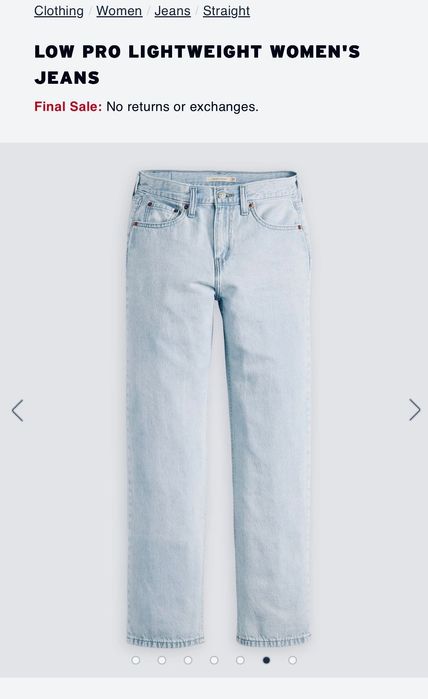 Жіночі джинси Levis розмір 26