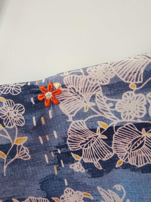 Boho haftowana sukienka jedwab maxi na lato M L XL
