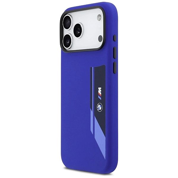 Etui BMW M Silicon Vertical Logo MagSafe na iPhone 17 Pro Max - granat