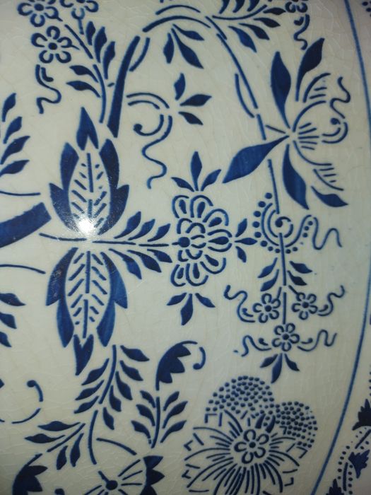 Antyczny duży półmisek 37x24cm wzór cebulowy  OKAZJA
