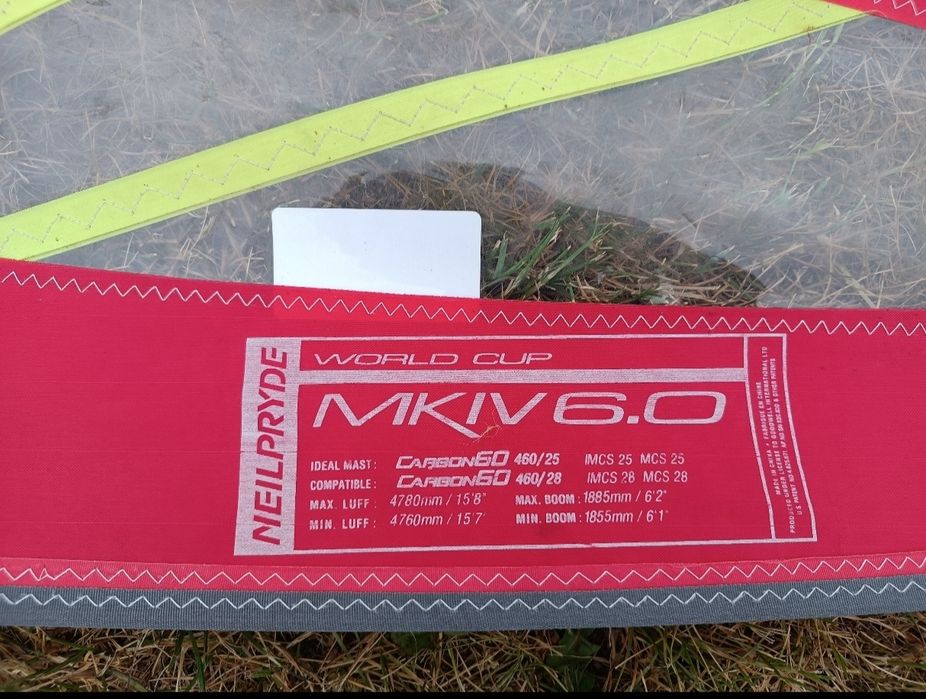 Żagiel 6.0 NeilPryde MKIV camberowy Windsurfing