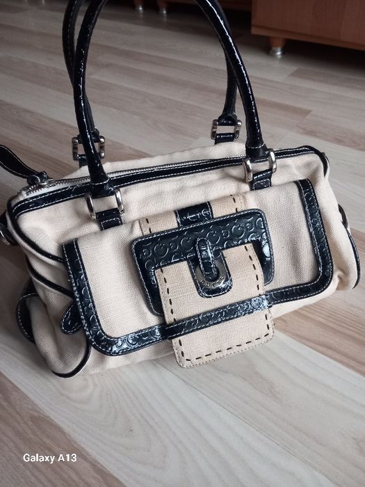Guess vintage lniana torebka unikat