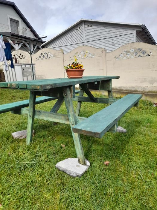 Sprzedam zestaw komplet, stół piknikowy biesiadny