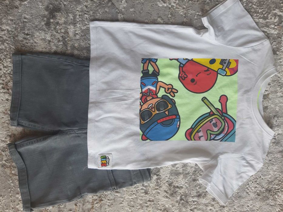 Комплект шорты Zara футболка H&M набор