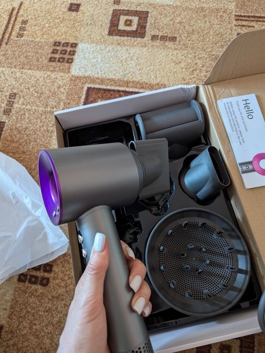 Фен Leafless Hair Dryer + 5 насадок