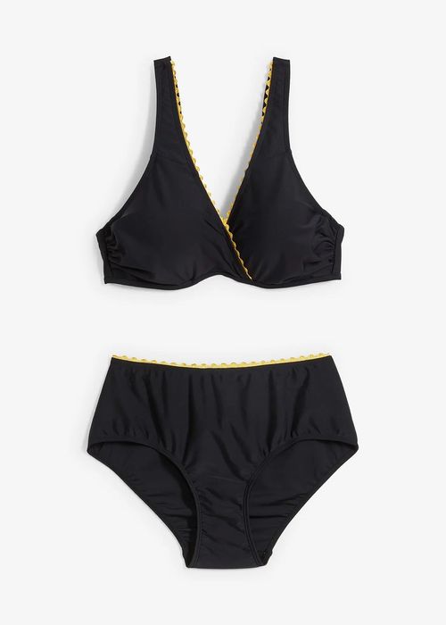 B.P.C bikini czarne na fiszbinach usztywniane 46 (90D).