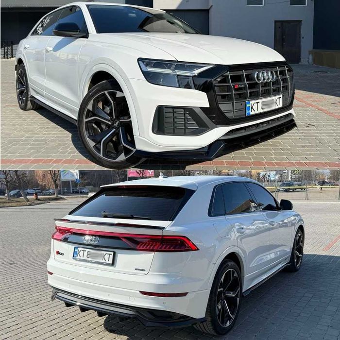 Тюнинг обвес Audi Q8 губа сплиттер пороги диффузор юбка спойлер