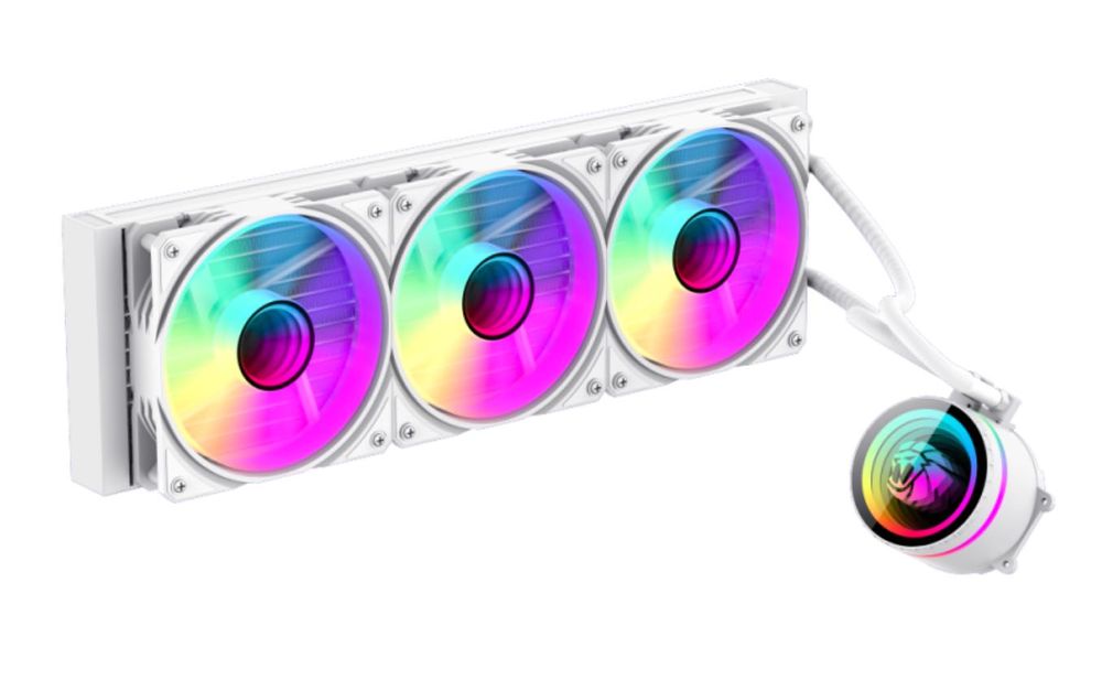 Chłodzenie wodne GameMax ICEBURG 360 Infinity 360 mm ARGB, biała