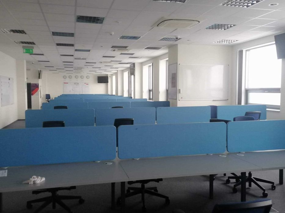 Przegroda biurkowa panel akustyczny działowy tapicerowany 140 x 40 FV